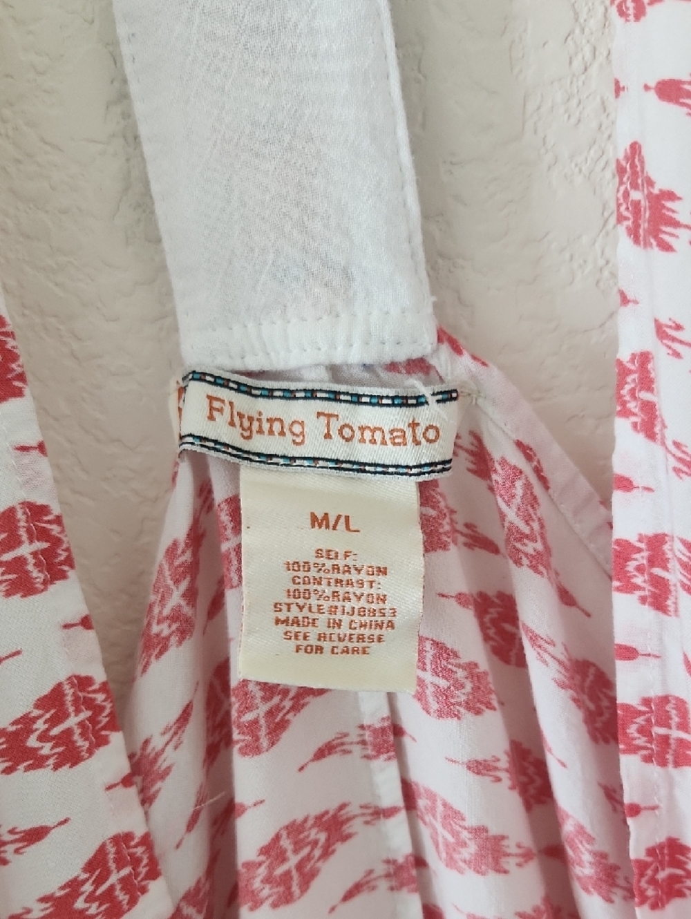 Flying Tomato Multicolor Boho Top Coverup - Picture 2 of 4
